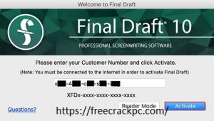 Final Draft 11.1.3 Crack