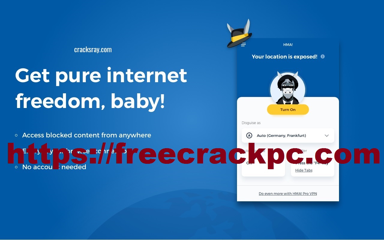 HMA Pro VPN Crack 5.1.259.0 Plus Keygen Free Download 