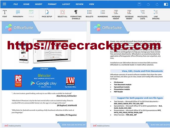 OfficeSuite Premium Crack 5.20.37653 Plis Keygen Free Download