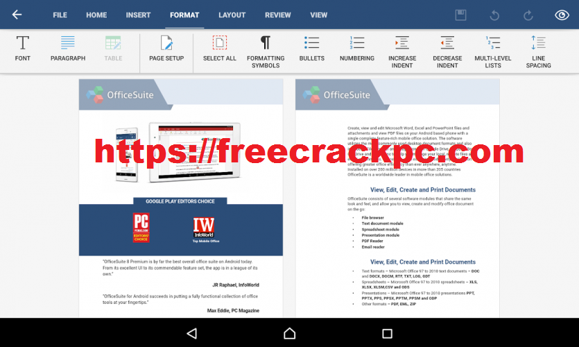 OfficeSuite Pro Crack 5.30.38391.0 Plus Keygen Free Download 