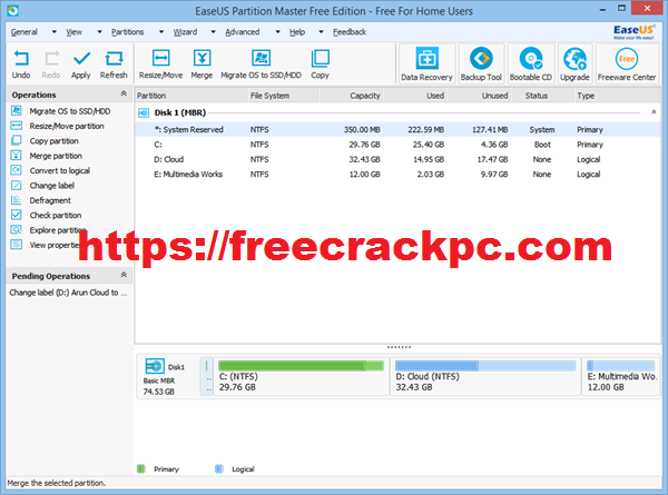EaseUS Partition Master Crack 15 Plus Keygen Free Download
