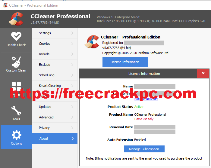 CCleaner Pro Crack 5.78 Plus Keygen Free Download