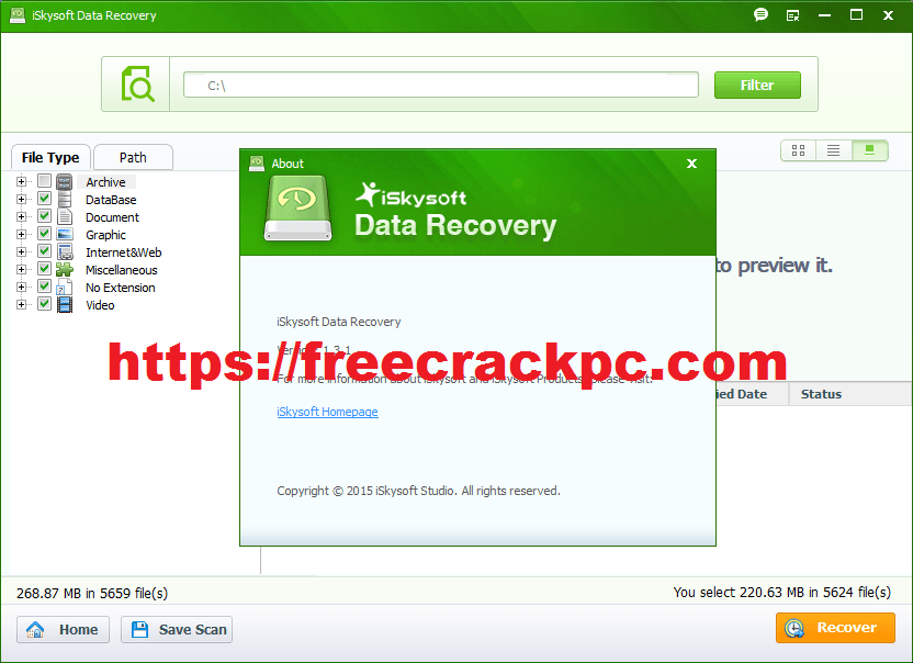 iSkysoft Data Recovery Crack 5.3.1 Plus Keygen Free Download