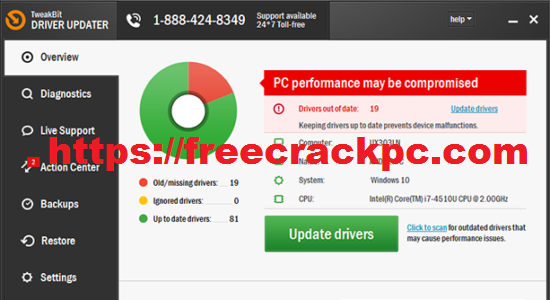 TweakBit Driver Updater Crack 2.2.4 Plus Keygen Free Download
