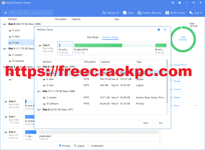 EaseUS Partition Master Crack 15.8 + Keygen Free Download