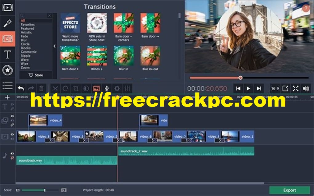 Movavi Video Editor Crack 21.1.0 + Keygen Free Download