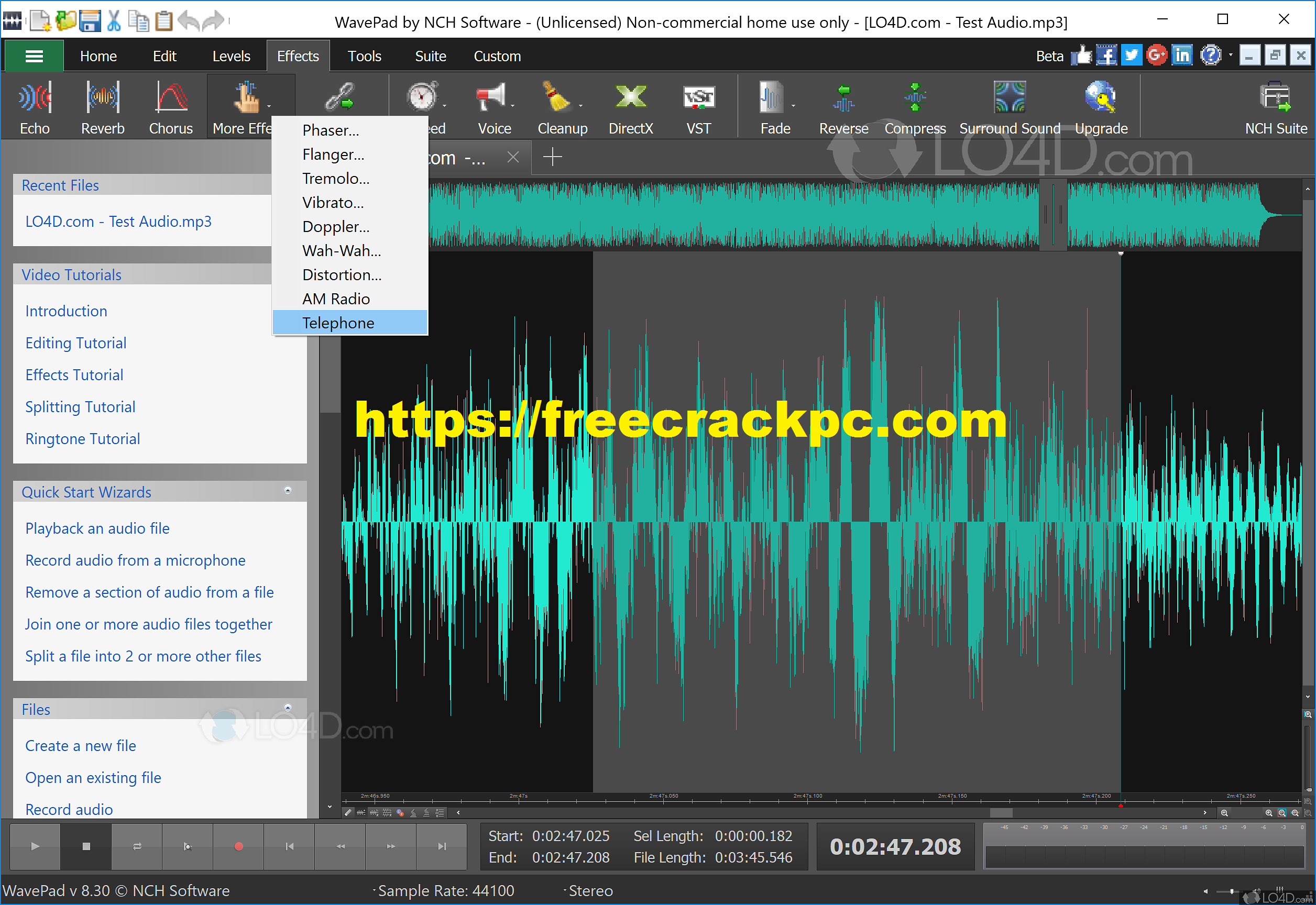 WavePad Sound Editor Crack 12.44 Plus Keygen Free Download