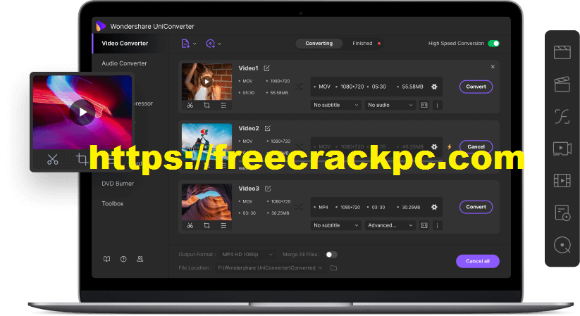 Wondershare UniConverter Crack 12.6.3 Plus Keygen Free Download